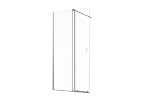 Balmani Move Slide  Walk-In-Dusche mit Schiebetür 100 x 200 cm Klarglas, inklusive Coating, chrom Profil
