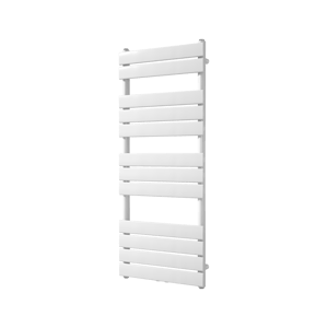 Vipera Vulcan Handtuchheizkörper: 50 x 120 cm, Zentralheizung, Weiß Glänzend, Seiten- & Mittelanschluss, 734W