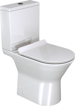Luca Varess Delano wc à poser blanc brillant bride de rinçage ultra fine avec Système de rinçage Geberit