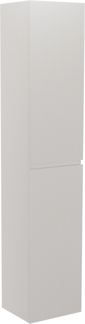 Linie Lado Ribs zwevende badkamerkast mat wit 35 x 30 x 170 cm