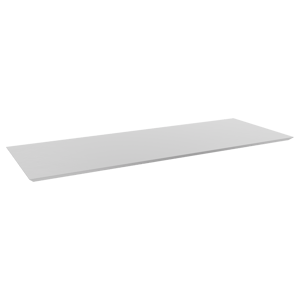 Balmani Eclips tablette simple ou double Solid Surface blanc mat 150 x 55 cm