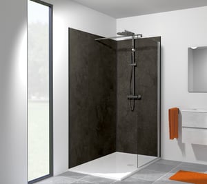 Linie lot de profilés d'angle + profilés latéraux pour revêtement mural de douche