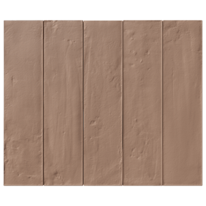 Carruzo Barrio keramische Wandfliesen 32 Stück, 6x25cm Tierra