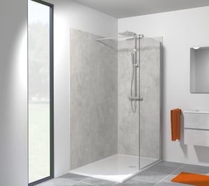 Linie lot de profilés d'angle + profilés latéraux pour revêtement mural de douche