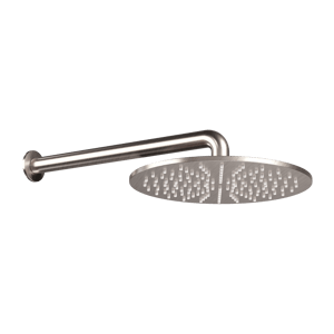 Blaufoss Round 300 tête de douche ronde avec support mural 30 cm Brushed Coolmetal