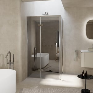 Balmani Senses Design douche en coin avec porte pivotante
