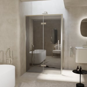 Balmani Senses Design douche en coin avec porte pivotante