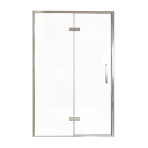 Balmani Senses Design douche draaideur links 140 cm x 210 cm Helder glas, Chroom profielen, met coating
