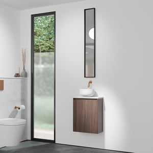 Balmani Mitra Gäste-WC Möbel mit Facetta Waschtischplatte