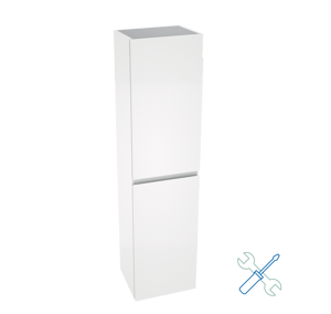 Linie Lado zwevende badkamerkast zelfmontage mat wit 35 x 30 x 140 cm