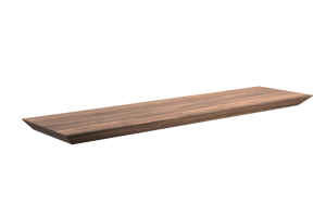Balmani Mitra wandplank fineer notelaar 60 x 16 cm