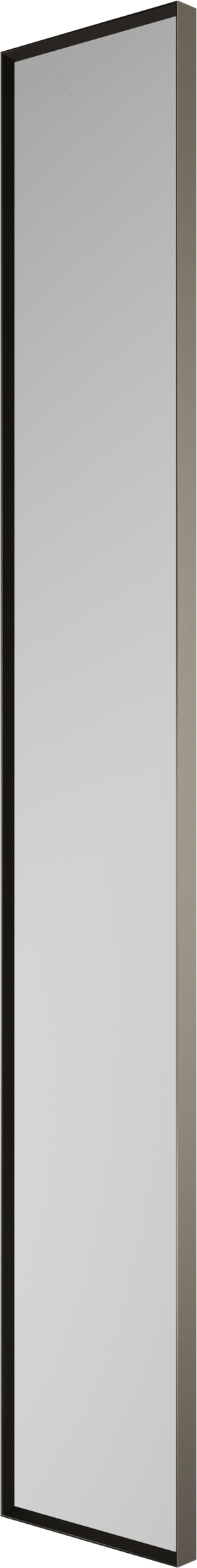 Balmani Auro miroir de toilette rectangulaire Brushed GunMetal 17 x 109 cm