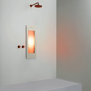 Sunshower One S Infrarot Unterputz sand white