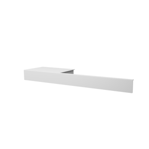 Vipera porte-serviette gauche 40 cm blanc mat