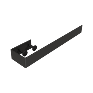 Vipera porte-serviette pour Corrason simple 50 - 60 - 80 cm noir mat