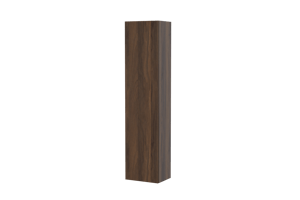 Storke Edge zwevende badkamerkast met spiegel notelaar 40 x 30 x 170 cm