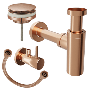 Santeg set d'installation pour vasques lave-mains Brushed Rosegold