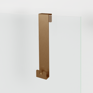 Blaufoss Gulio douchehouder met dubbele haak Brushed Rosegold