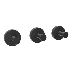 Blaufoss Harmony set de crochets 3 pièces noir mat