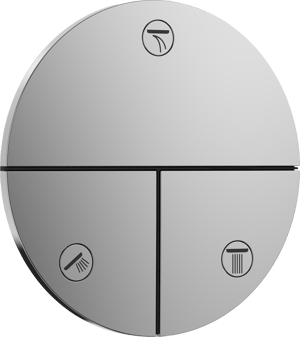 Hansgrohe Showerselect Comfort S inbouw mengkraan glanzend chroom