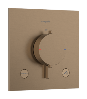 Hansgrohe Ecostat Comfort E Robinet de baignoire encastré 2 fonctions Brushed Bronze EN1717