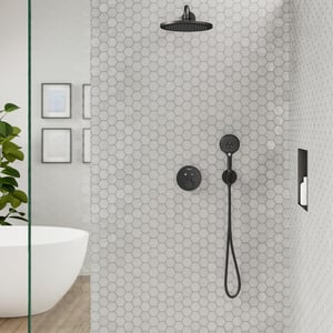 Hansgrohe FixFit handdouchehouder met muuraansluitbocht