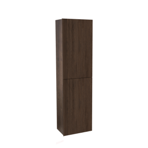 Balmani Forma zwevende badkamerkast gerookte eik 42 x 30 x 150 cm vert. sym. groef