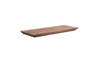 Balmani Mitra wandplank fineer notelaar 40 x 16 cm