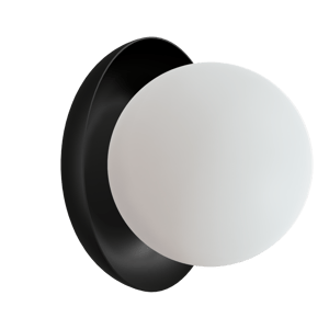Balmani Pelota Bowl medium LED Spiegelbeleuchtung: 16 cm, Schwarz