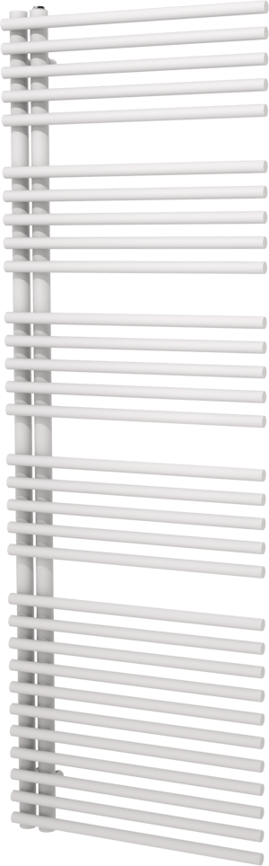 Vipera Nevada Handtuchheizkörper: 60 x 180 cm, Zentralheizung, Weiß matt, Seitenanschluss, 1103W