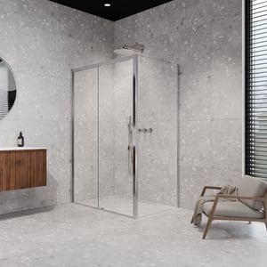 Balmani Senses Design Eckdusche mit Schiebetür