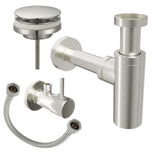 Santeg set d'installation pour vasques lave-mains Brushed CoolMetal