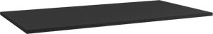 Storke Panton Einzelwaschtischplatte, mattschwarze pulverbeschichtete mdf, 105 x 52 cm