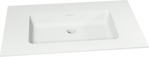 Storke Mata enkele wastafel matte solid surface 85 x 52 cm