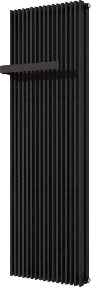 Vipera Corrason Doppelhandtuchheizkörper: 60 x 180 cm, Zentralheizung, Schwarz matt, Seiten- & Mittelanschluss, 3.081W