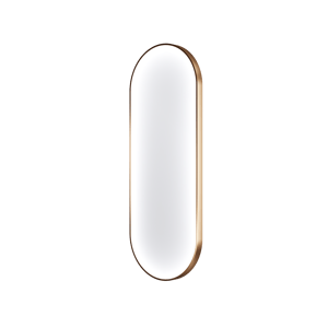 Balmani Secret miroir ovale Brushed RoseGold lumineux et anti-buée 45 x 120 cm