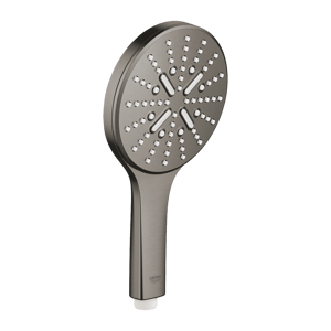 Grohe Rainshower Smartactive 130 Handbrause: 3jet, Brushed Hard Graphite