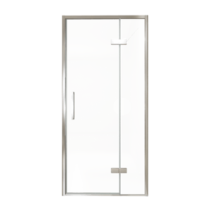 Balmani Senses Design Dusche Drehtür, Rechts, 100 cm x 210 cm, Klarglas, Profil Chrom, inklusive Coating