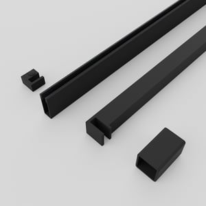 Balmani Modular Flat profielenset mat zwart