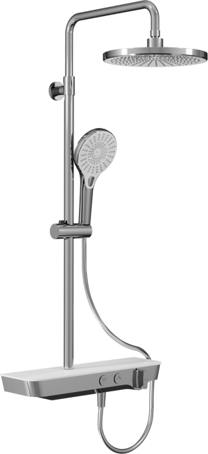 Blaufoss Dreamblade MT 250 colonne de douche de pluie robinet thermostatique blanc et chrome brillant