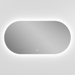 Balmani Cloud Touch ovaal badkamerspiegel 130 x 65 cm met spiegelverlichting en anti-damp