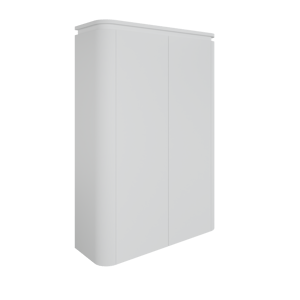Balmani Moon hängender Säulenschrank weiß matt 90 x 32 x 130 cm