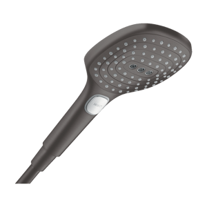 Hansgrohe Raindance Select E120 Pommeau de douche 3 fonctions jet Brushed Black Chrome
