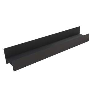 Blaufoss Blackline Tilli Wandregal, schwarz matt 40 x 6,8 cm