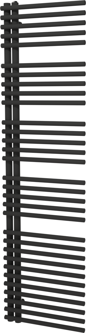Vipera Nevada Handtuchheizkörper: 50 x 180 cm, Zentralheizung, Schwarz matt, Seitenanschluss, 934W