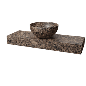 Balmani Nova lave-mains 60 x 20 cm marbre Dark Emperador
