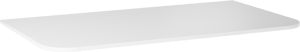 Balmani Moon tablette simple ou double Solid Surface blanc mat 100 x 55 cm