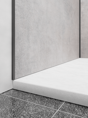 Linie lot de profilés d'angle + profilés latéraux pour revêtement mural de douche