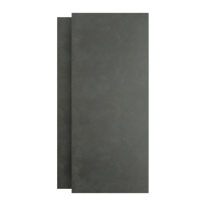 Linie Fresco Duschrückwand Set 2 x 90x210 cm, SPC, Dark Beton