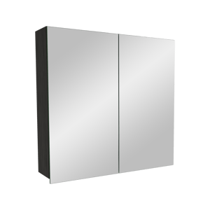 Balmani Lucida spiegelkast 75 x 72 cm zwarte eik